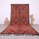 Grand tapis marocain vintage fait main 186 x 412 cm - Tapis en laine berbère antique