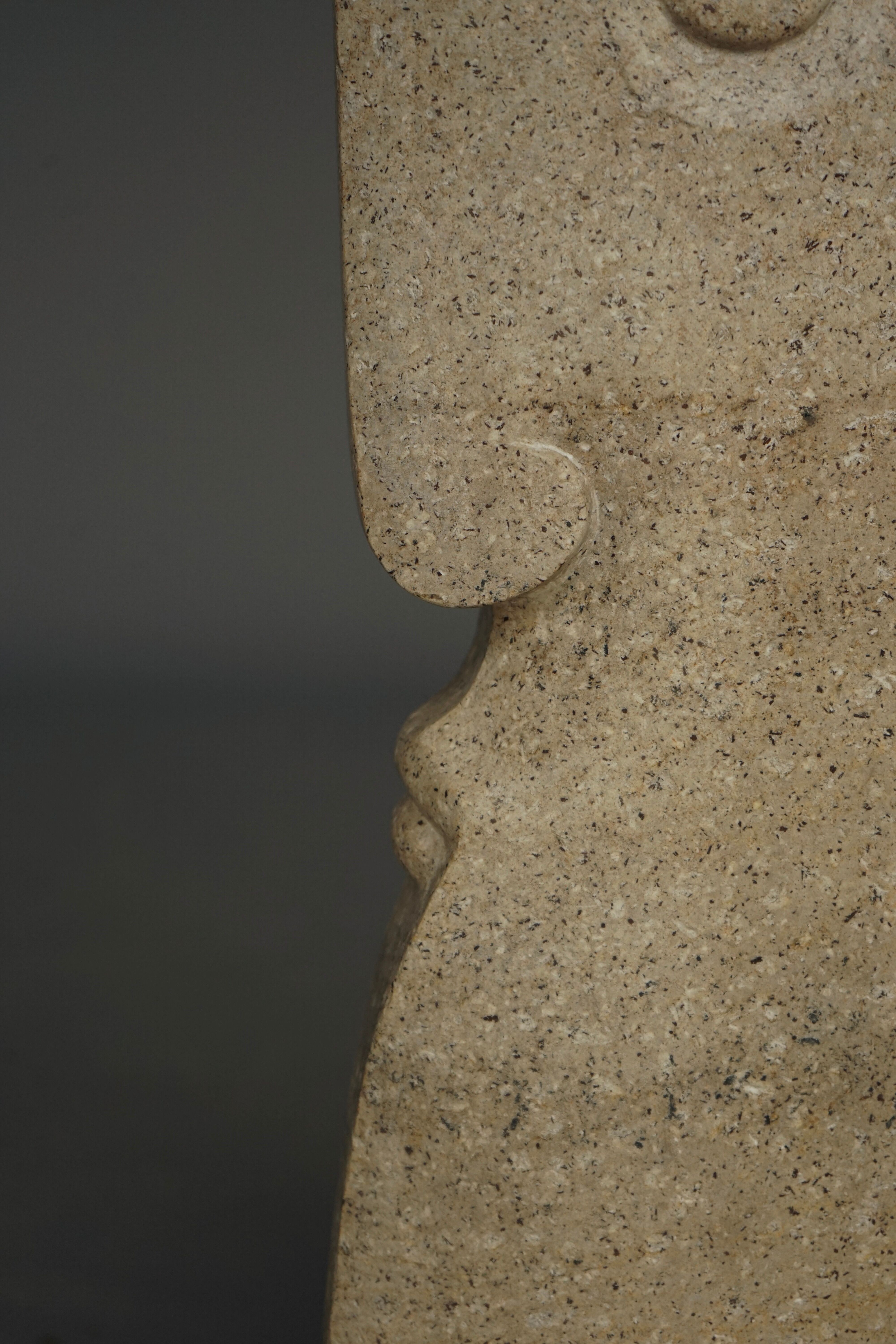 Monumental Sculpture of stylised Head. 1970s