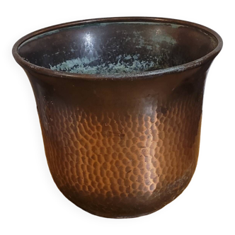 cache pot en cuivre - vintage