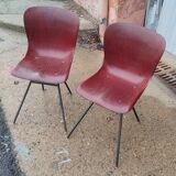 Set of chairs Pagholz Model 15074 by Elmar Flottoto in 1956