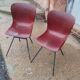 Pair of Pagholz chairs, Model 15074, by Elmar Flottoto in 1956