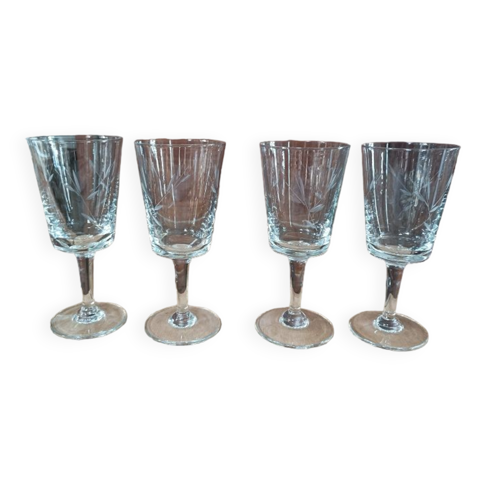 Water glass chiseled wine engraved dpc 082392