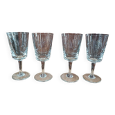 Verre à eau vin ciselé gravé