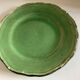 Plate Dieulefit in glazed stoneware with flutes Etienne Noel 1950
