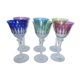 6 verres à vin de couleur St Louis Tommy