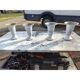 4 aluminium vases