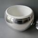 Luxium France silver metal apple-shaped ice bucket