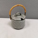 Sugar bowl made of ceramic stoneware designed by Jens H Quistgaard.