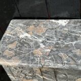 Louis XVI Fireplace In Gray Ardennes Marble, 18th Century