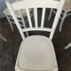 Set de 6 chaises bistrot vintages blanches