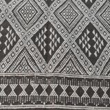 Handmade grey and white margoum carpet in natural wool