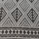 Handmade grey and white margoum carpet in natural wool
