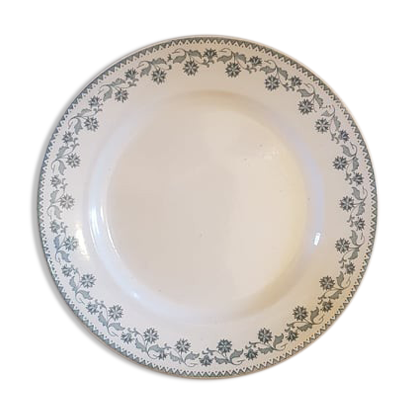 Plate in Iron Earth Moulin des Loups model Georgette