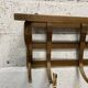 curved wooden coat rack/shelf