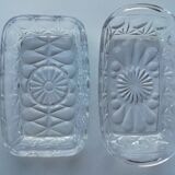Reims glass butter dish