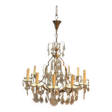 Vintage Crystal Chandelier, Italy, 1960s