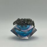 Pair of Artisanal Murano 'Sommerso' Glass Vases, 1960s