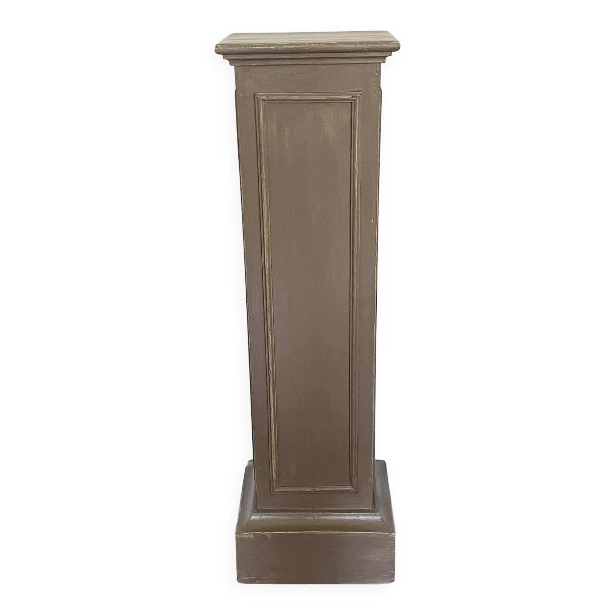 Colonne en bois peint