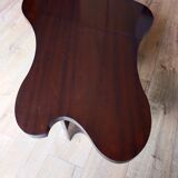 Table basse contemporaine en acajou massif