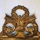Miroir en bois sculpté doré 52x93cm