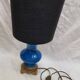 Late 19th century blue porcelain lamp
