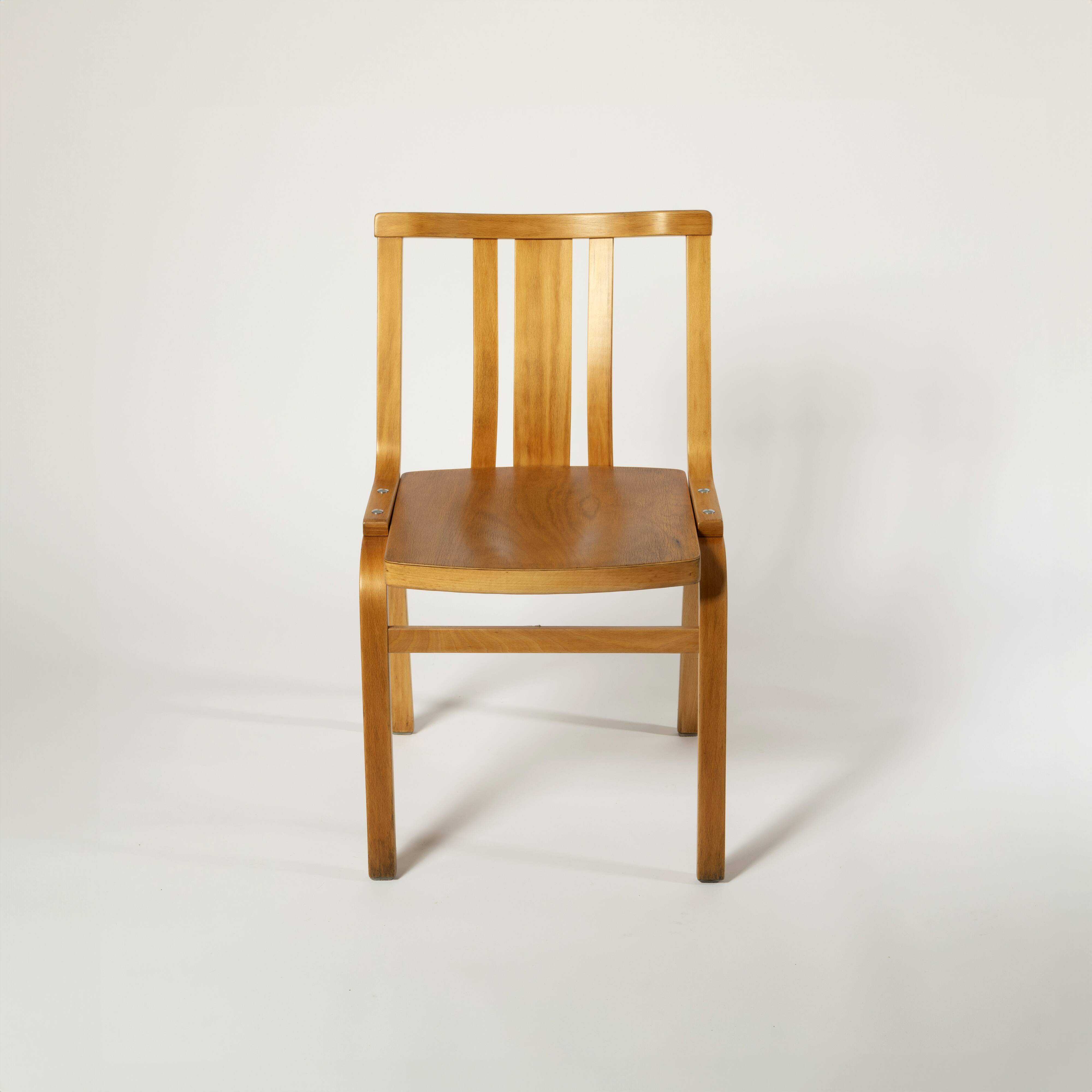 Fully restored bentwood chair by TON, Czechoslovakia, 1960s