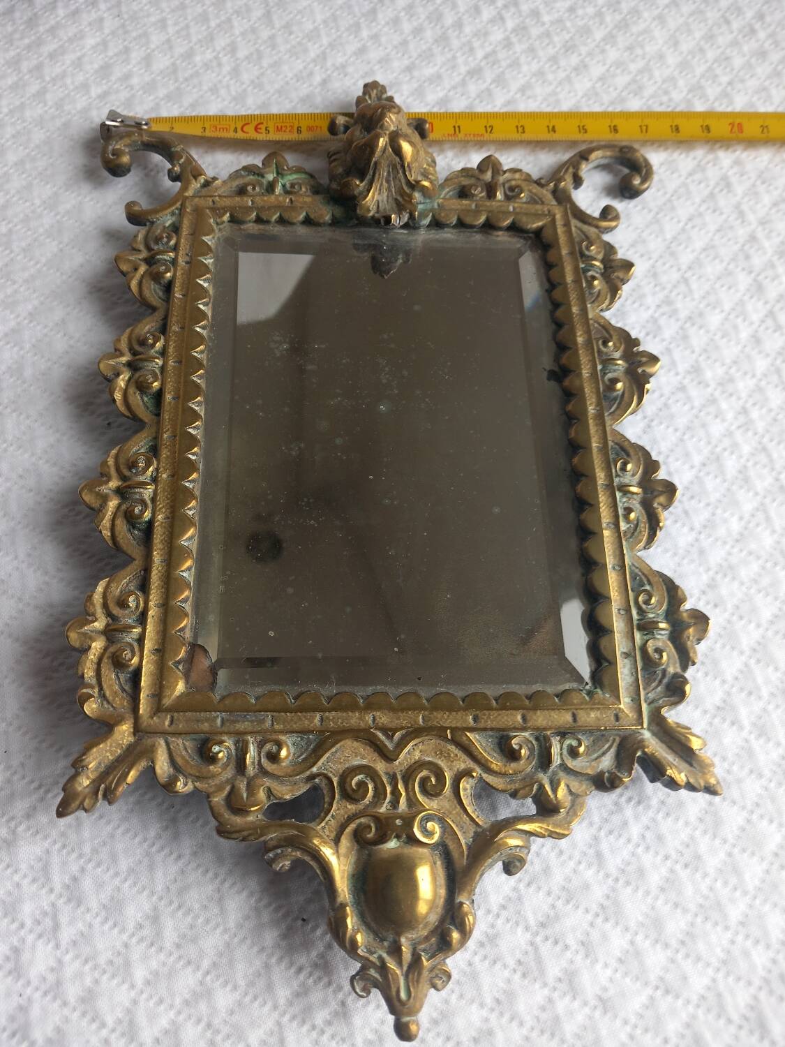 Pair of antique bronze mirrors – Louis XV / Rococo style – 19th century