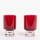 Mid-Century Reijmyre red glass vase designed by Monica Bratt, 1950’s