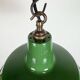 Industrial Green Enamel Factory Pendant Lamp from Revo, 1950s