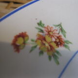 Lot of lunéville plates in half porcelain decoration "Marie"