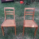 Pair of chair cane with barette
