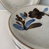 Assiettes en grès emaillé