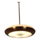 Bauhaus Copper Chandelier UFO by Josef Hurka, Czechoslovakia, 1930s