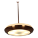 Bauhaus Copper Chandelier UFO by Josef Hurka, Czechoslovakia, 1930s