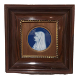 Limoges porcelain framed "The Virgin"