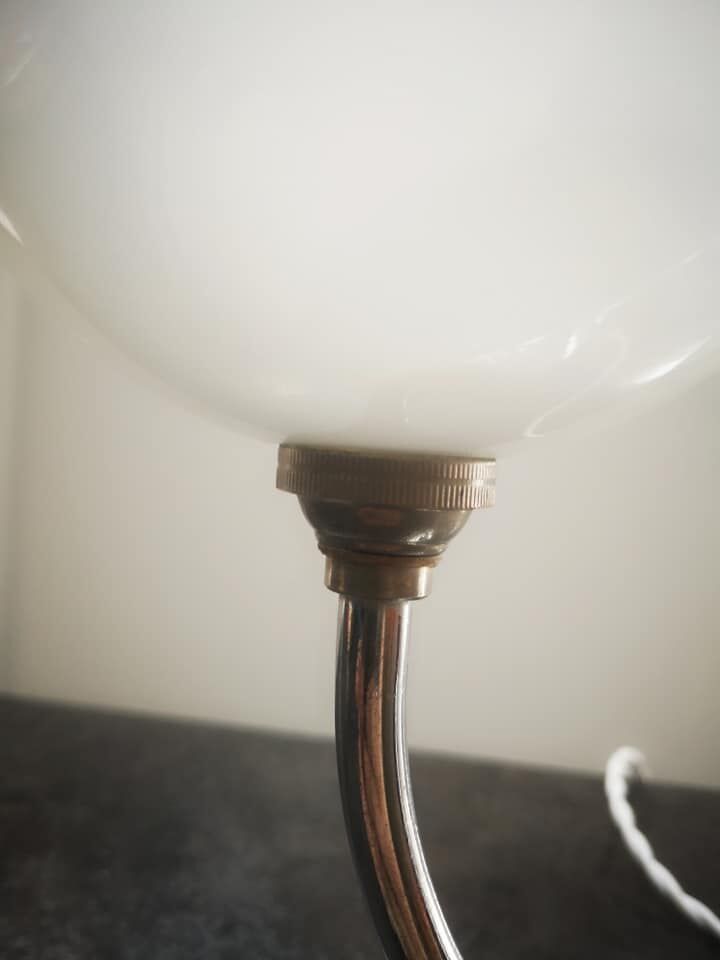 Table lamp globes opaline period art deco 1930