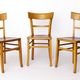 Set of 3 Vintage Frankfurter Chairs, 1970s Mid-Century Beech Dining Chairs,