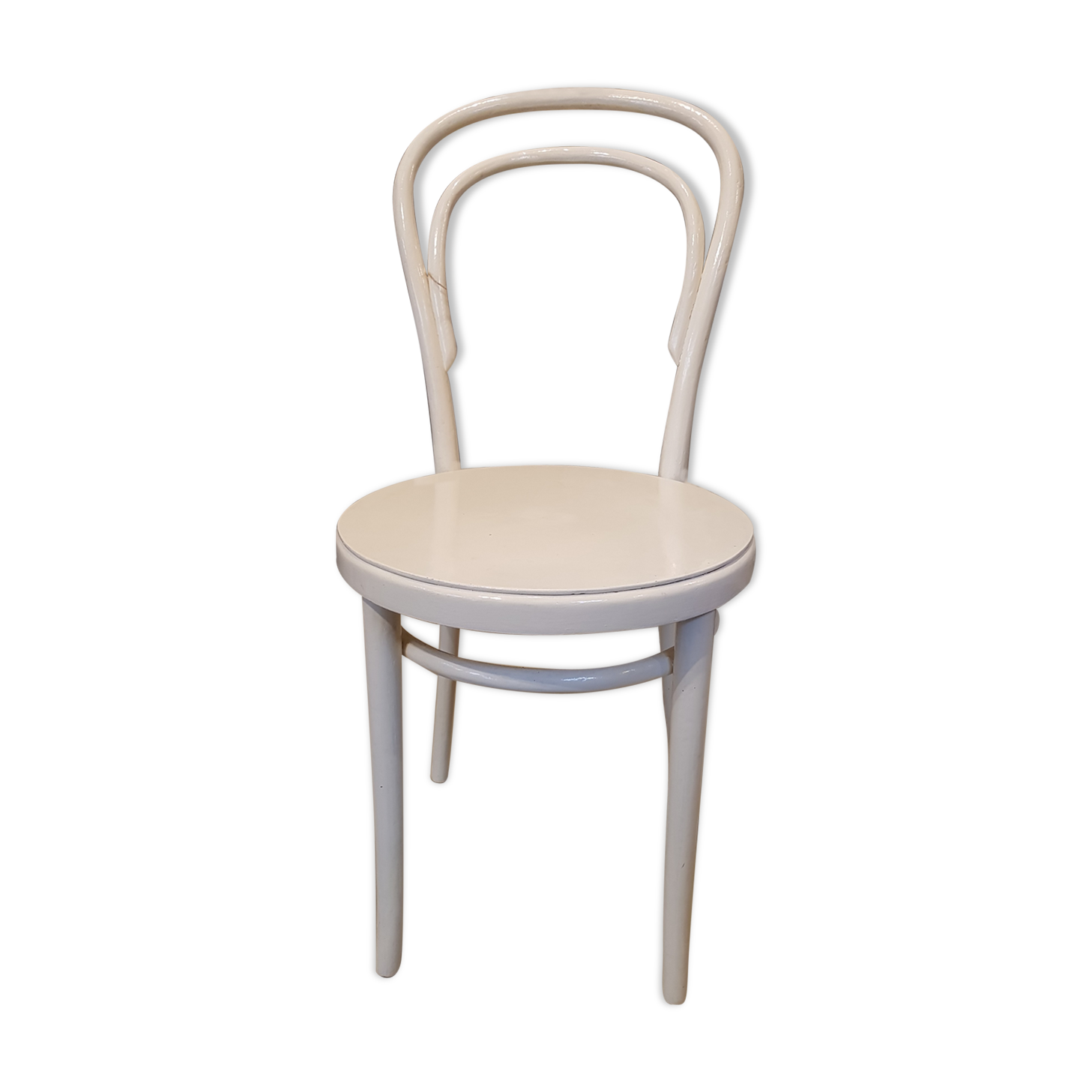 White Thonet bistro chair