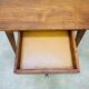 1950s oak desk, vintage, compass legs