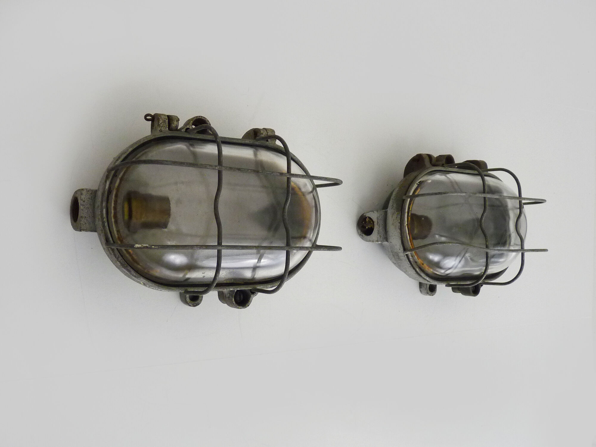 Pair of industrial sconces year 50/60