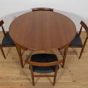Mid-Century Teak Dining Table & Chairs by Hans Olsen for Frem Røjle.