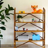 Vintage rattan shelf