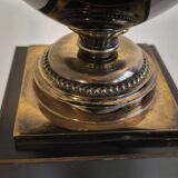 Very beautiful large 1970's egg lamp Le Dauphin in Murano glass and brass