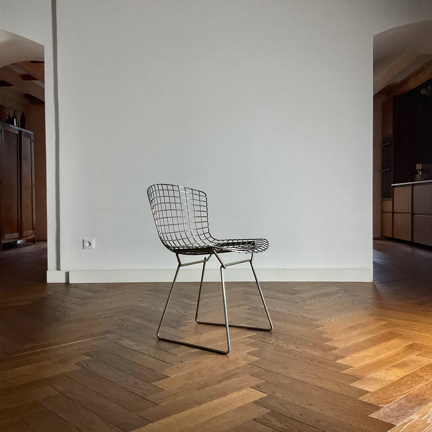Chaise Wire de Hardy Bertoia Knoll vintage années 70