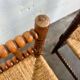 Vintage spool corner chair / knitting chair