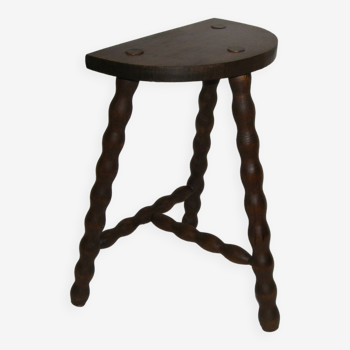 Tabouret tripode campagnard