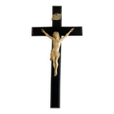 Christ en croix, ivoire et ébène