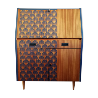 Writing desk 60s blue night