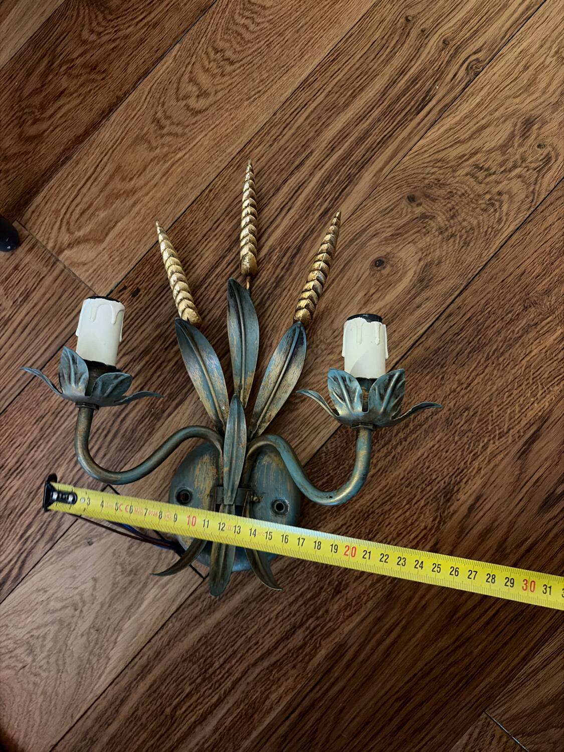 Pair of spike wall lights