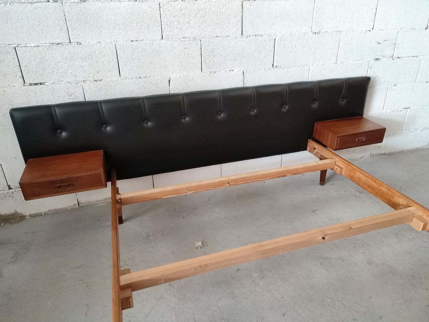 Scandinavian rosewood bed